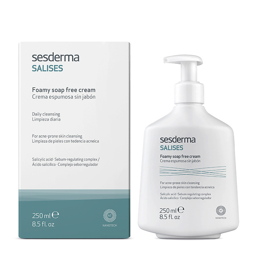 SESDERMA Крем пенящийся для умывания для лица и тела Salises – фото 3