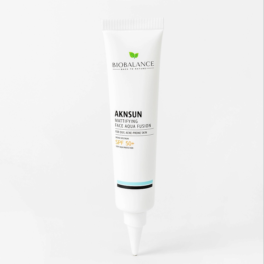 Изображение товара Солнцезащитный крем BIOBALANCE AKNSUN MATTIFIYING FACE AQUA FUSION SPF 50+