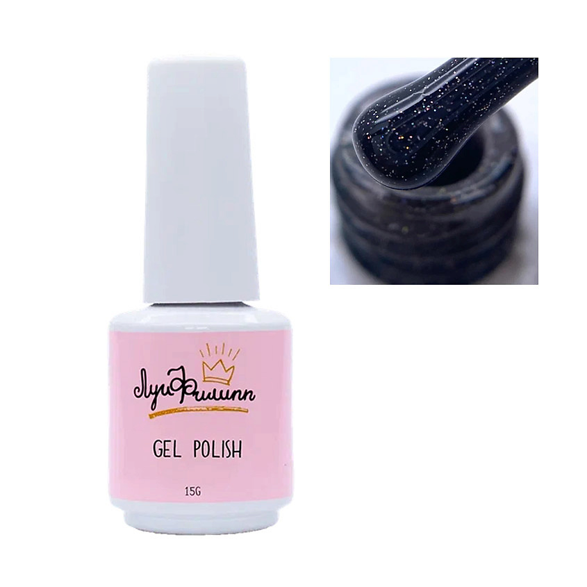 Изображение товара ЛУИ ФИЛИПП Гель-лак Latte, цвет: Чёрный 01, 10 мл