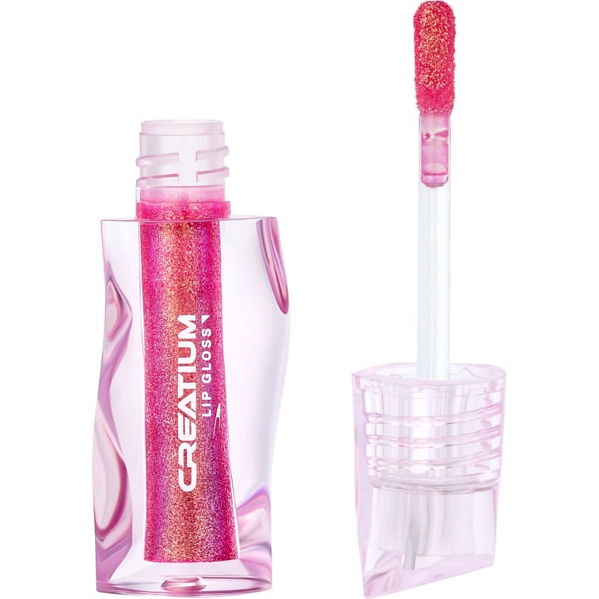Изображение товара INFLUENCE BEAUTY Creatium Lip Gloss дуохромное сияние 01 Plasma Pink 2 мл
