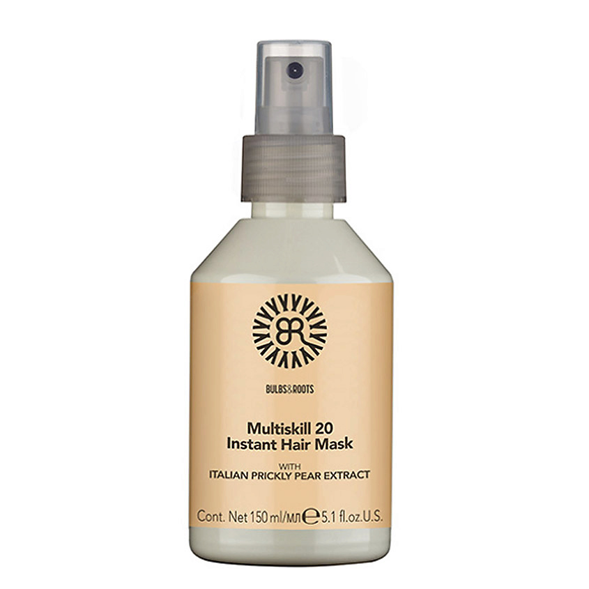 Изображение товара BULBS&ROOTS Многофункциональная несмываемая маска-спрей с экстрактом опунции, веган Multiskill 20 Instant Hair Mask, 150 мл