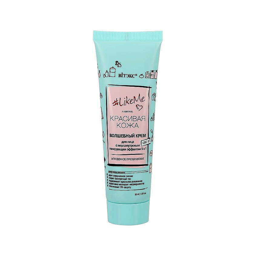 Изображение товара ВИТЭКС Крем для лица LIKE ME Волшебный (с перламутровым тонирующим эффектом), 50 мл