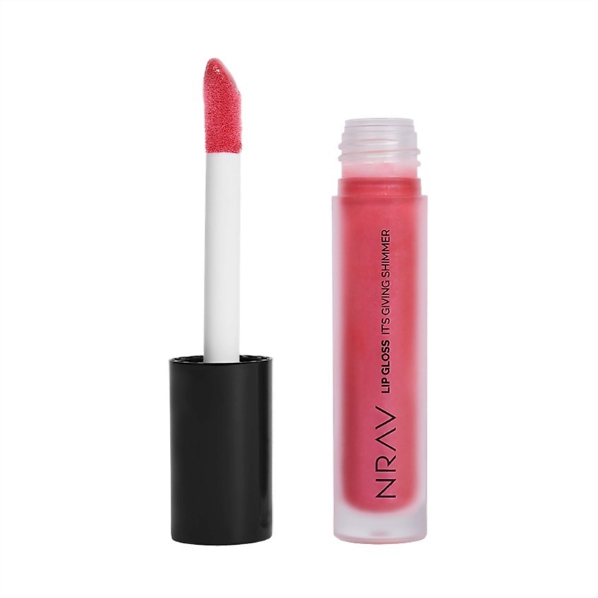 Изображение товара NRAV Блеск для губ с шиммером LIP GLOSS IT'S GIVING SHIMMER, NRAV Блеск для губ с шиммером, 06 Малиновый.Lip gloss it`s giving shimmer, 06 Posh.
