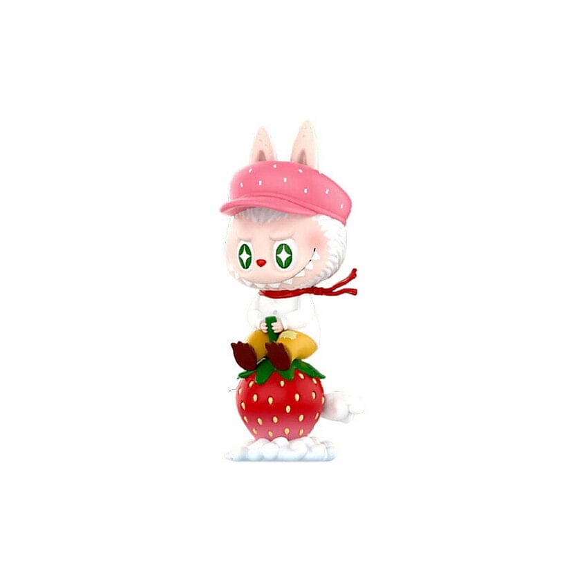 Изображение товара POP MART Игрушка LABUBU Fruit Elf Collection Strawberries 9см Мультиколор