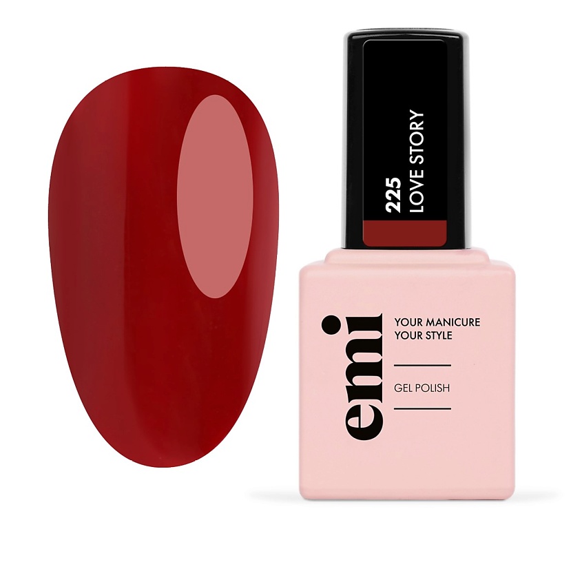 Изображение товара EMiLac Гель-лак для ногтей LRM225 9 мл стойкий насыщенный цвет профессиональный