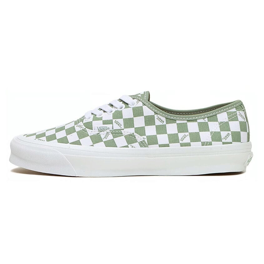 Изображение товара VANS Vault Og Authentic Lx Checkerboard White Loden Green кеды для взрослых 38.5