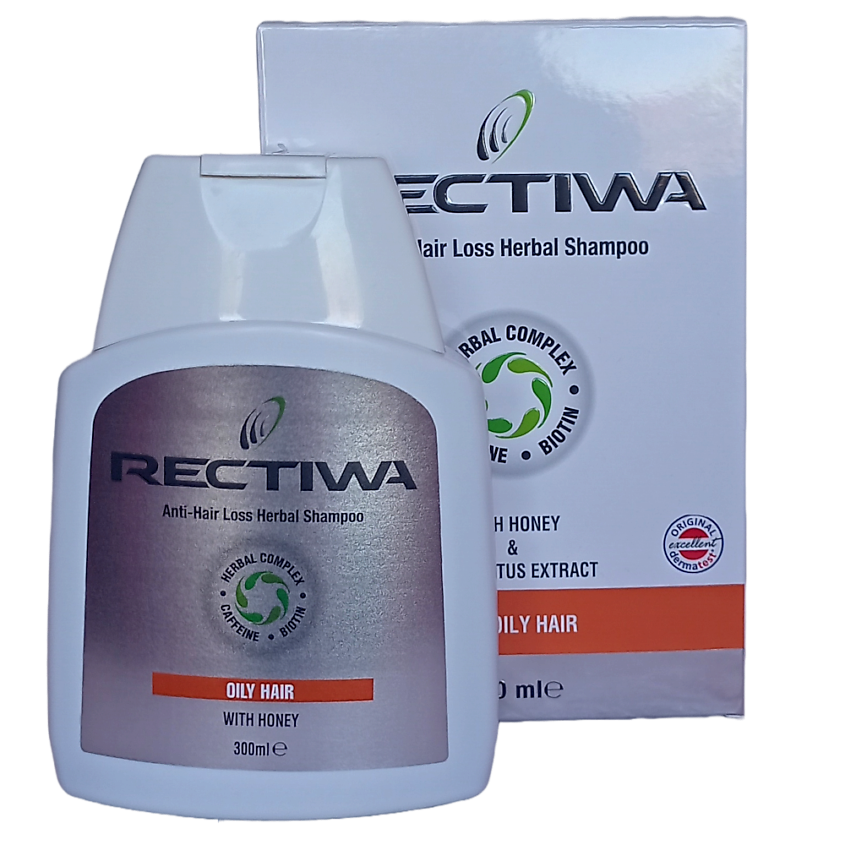 Изображение товара Шампунь RECTIWA для жирных волос против ломкости и выпадения 300 мл