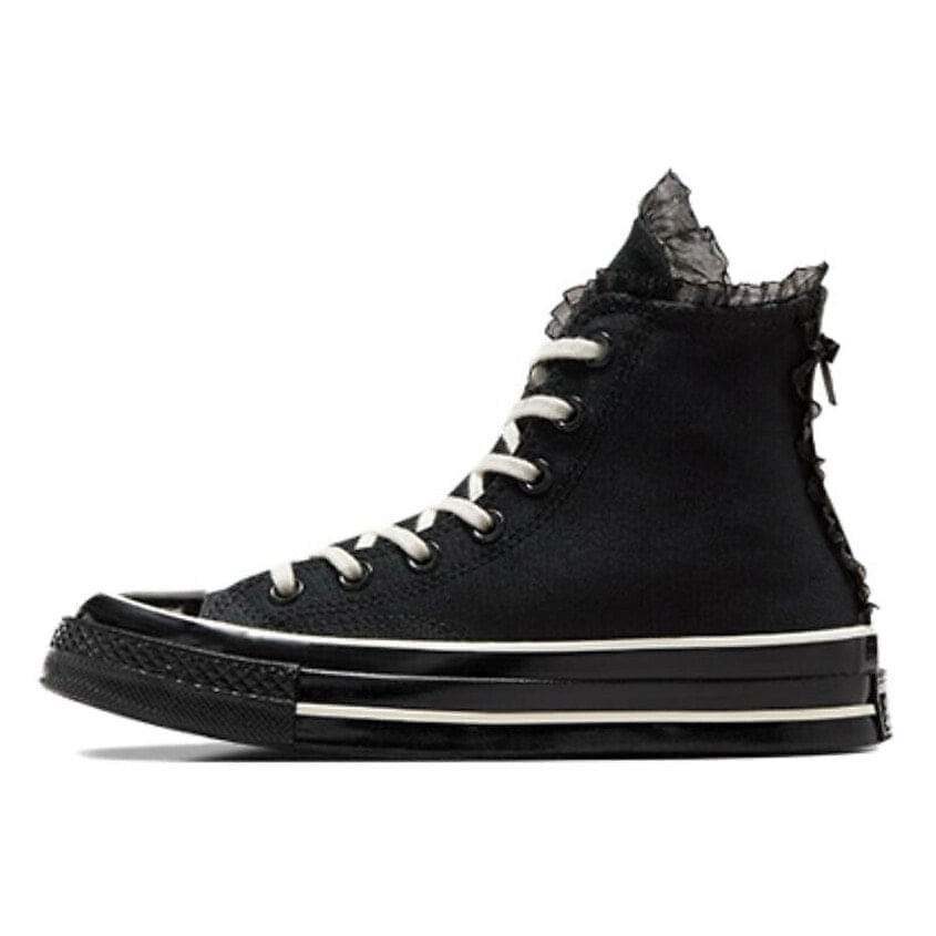 Изображение товара CONVERSE Кроссовки Chuck 70 Anti-Slip Wear-Resistant High-Top Canvas Shoes Womens Black, цвет: Мультиколор, размер: 41,5