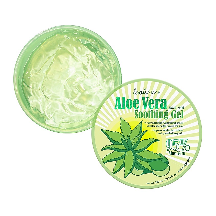 Изображение товара LOOK AT ME Гель успокаивающий Алоэ Вера Aloe Vera Soothing Gel, 300 мл