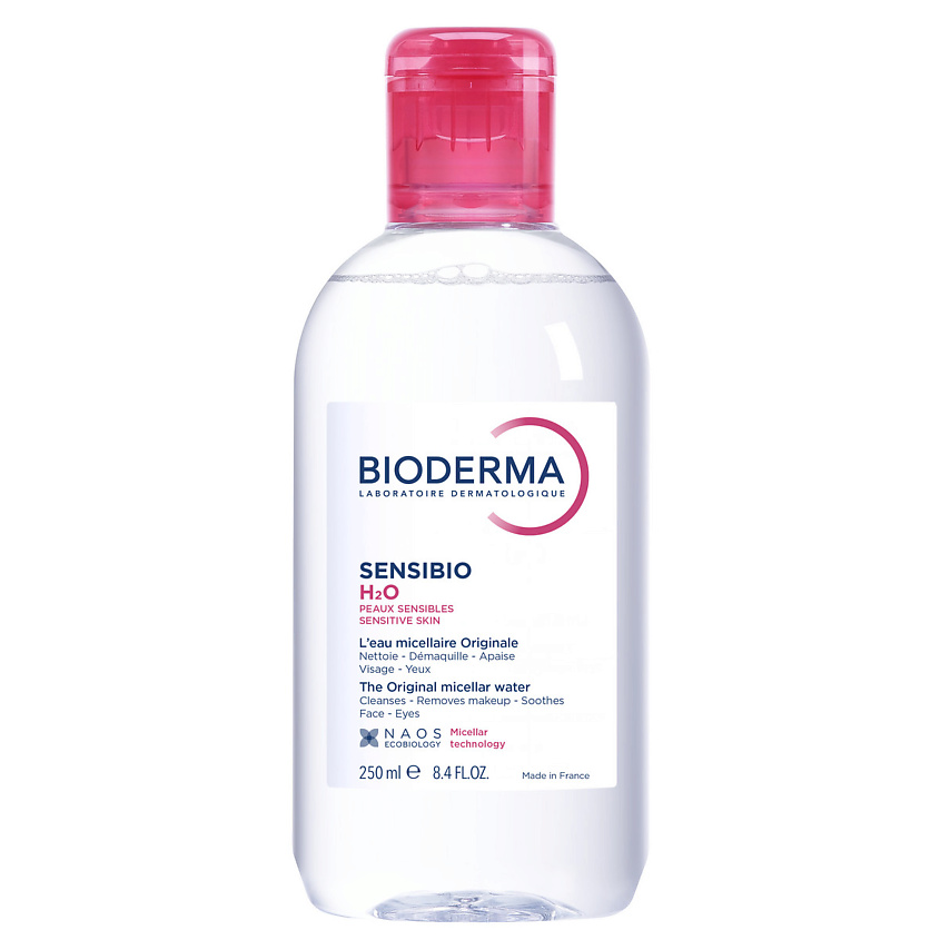 Изображение товара BIODERMA Мицеллярная вода для очищения нормальной и чувствительной кожи лица Sensibio H2O, 250 мл