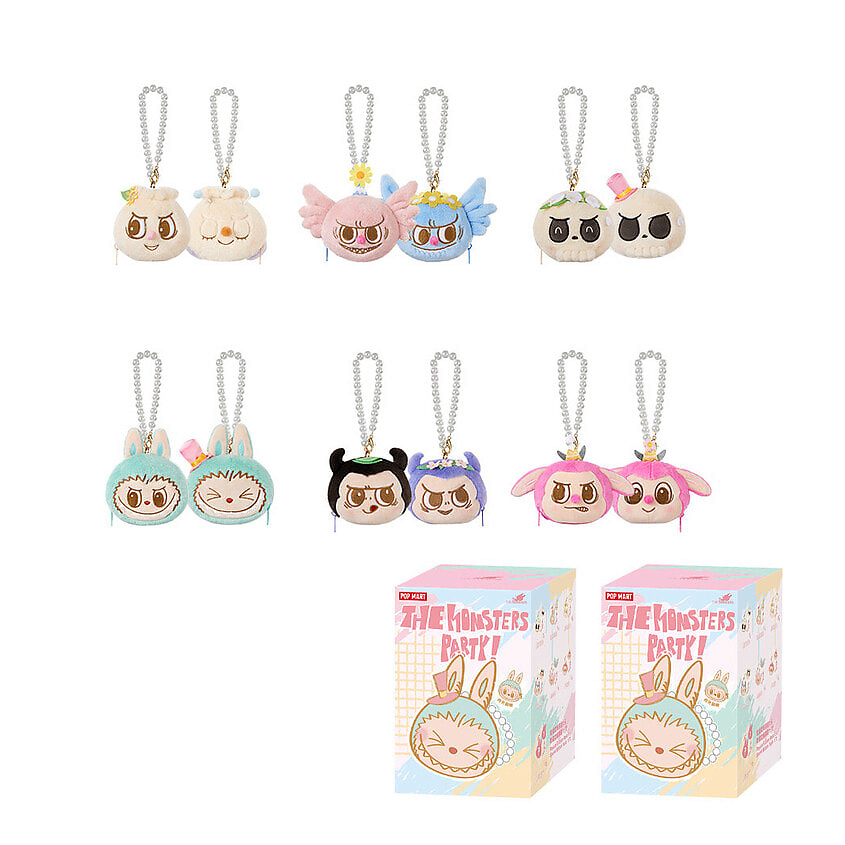 Изображение товара POP MART Игрушка THE MONSTERS Party Collection, рандомный выбор, 2 шт, 9 см, Мультиколор