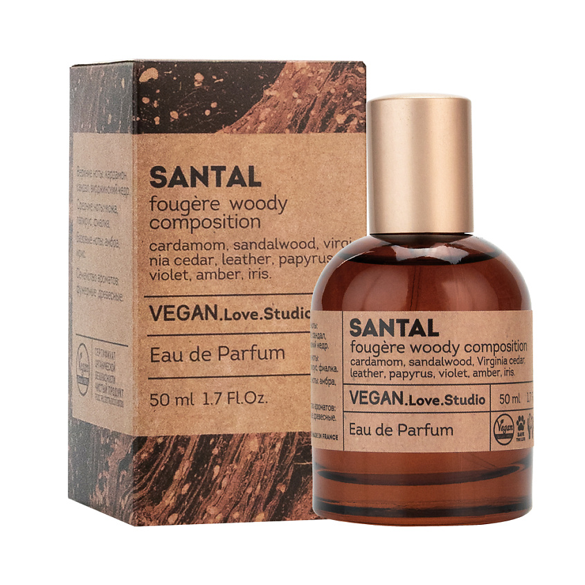 Изображение товара Парфюмерная вода VEGAN LOVE STUDIO Santal 50 мл древесный аромат унисекс