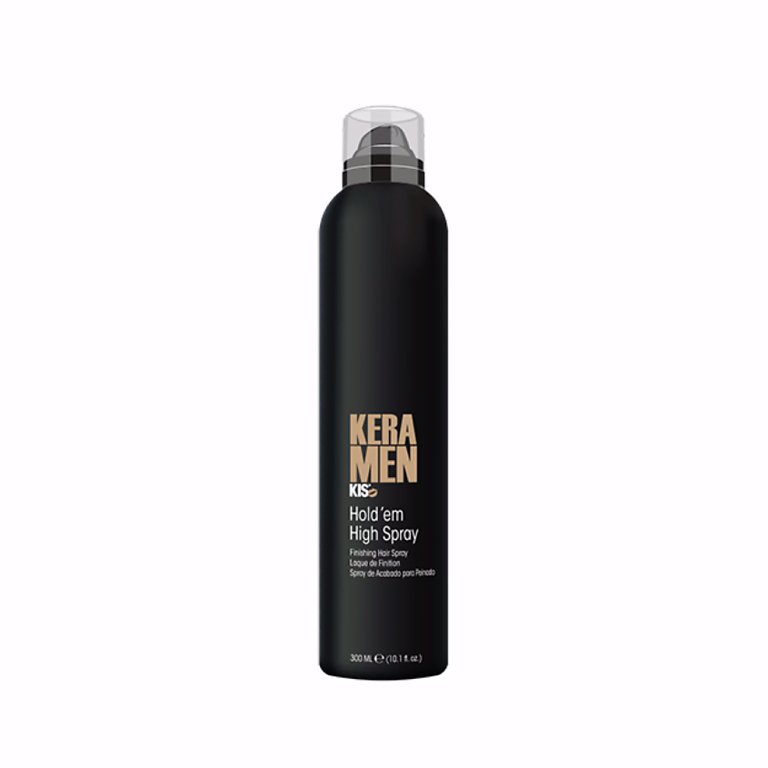 Изображение товара KIS Мужской лак для волос -KeraMen Hold'em High Spray, 300 мл