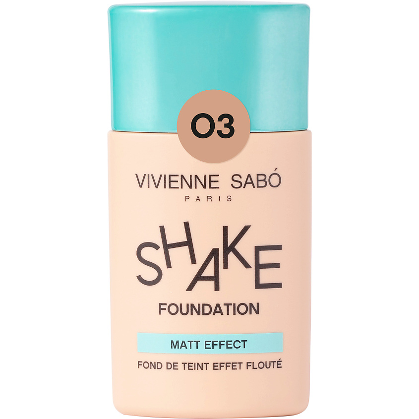 Изображение товара VIVIENNE SABO Shakefoundation Matt Effect № 03 тональный Крем матирующий для жирной кожи 25 мл