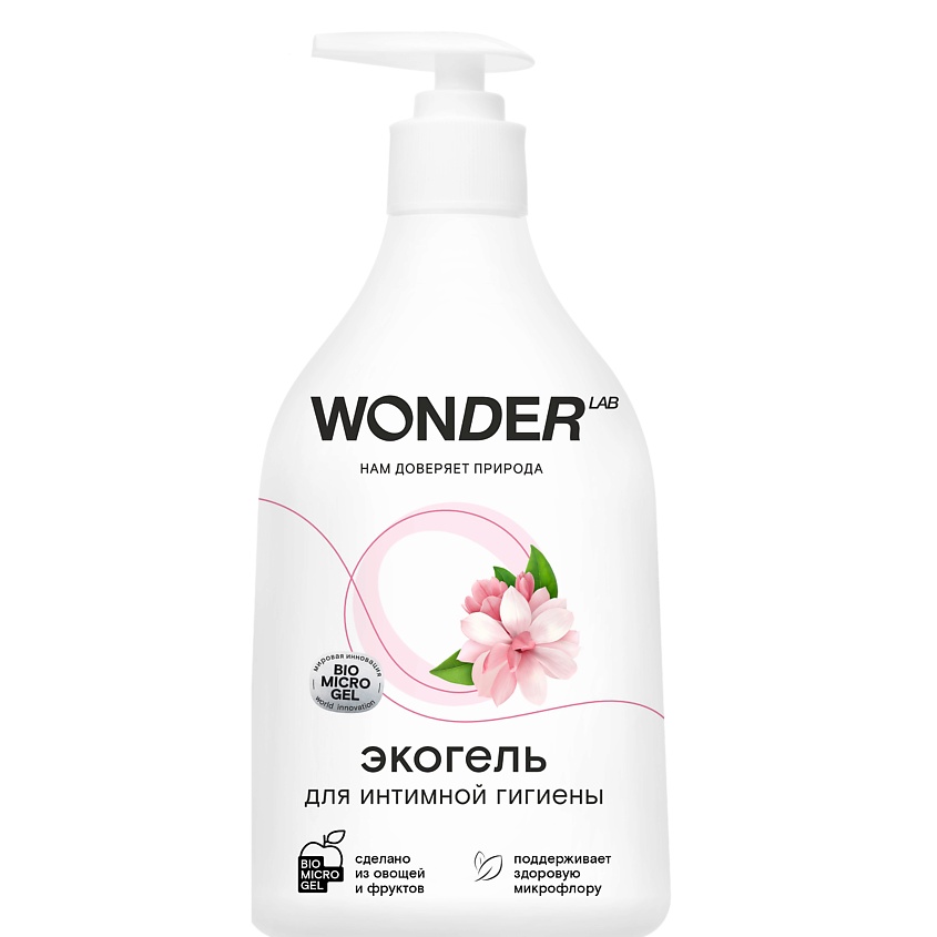 Изображение товара WONDER LAB Эко гель для интимной гигиены с молочной кислотой, 540 мл