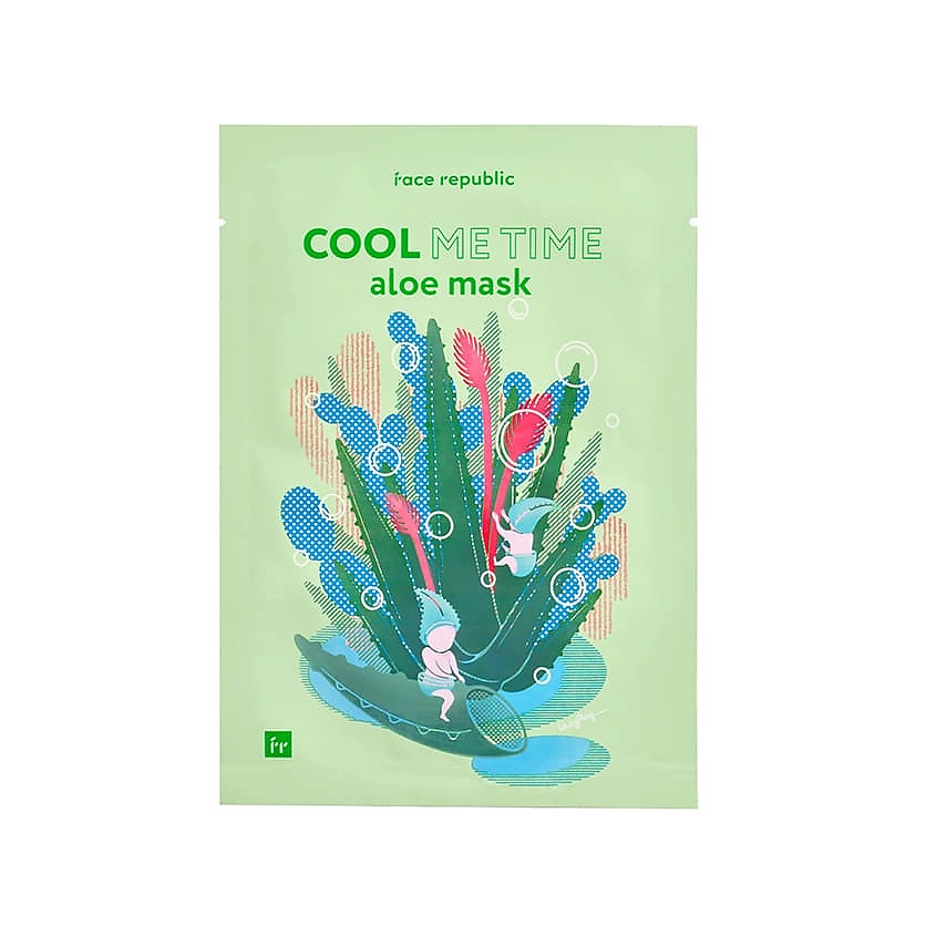 Изображение товара FACE REPUBLIC Маска для лица охлаждающая с алоэ Cool me time aloe mask, 23 мл