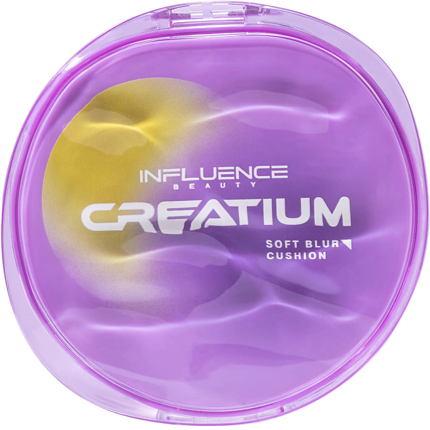 Изображение товара INFLUENCE BEAUTY Тональный кушон натуральный матовый финиш Creatium Soft Blur Cushion, 02 Light (светлый), 8 г