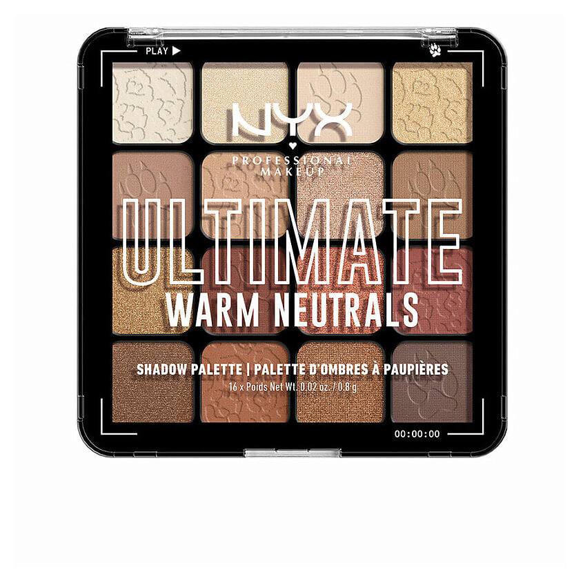 Изображение товара NYX PROFESSIONAL MAKEUP Палетка теней Ultimate Shadow Palette Warm Neutrals