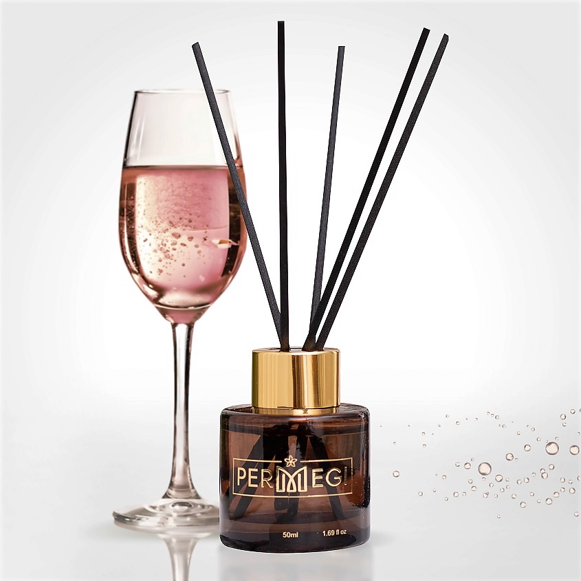 Изображение товара PERMEGI Диффузор для дома с палочками "Розовое шампанское", 50 мл
