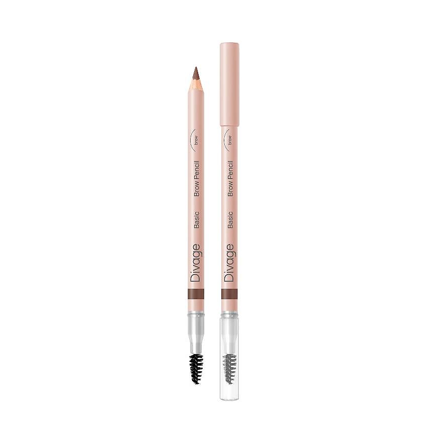 Изображение товара DIVAGE Карандаш для бровей Eyebrow Pencil Basic № 02 коричневый 1,1 г