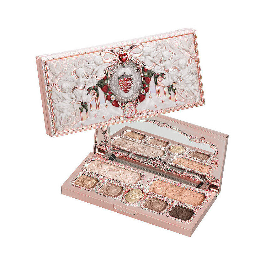 Изображение товара FLOWER KNOWS Палетка для макияжа лица и глаз Strawberry Cupid Makeup Palette, № 01