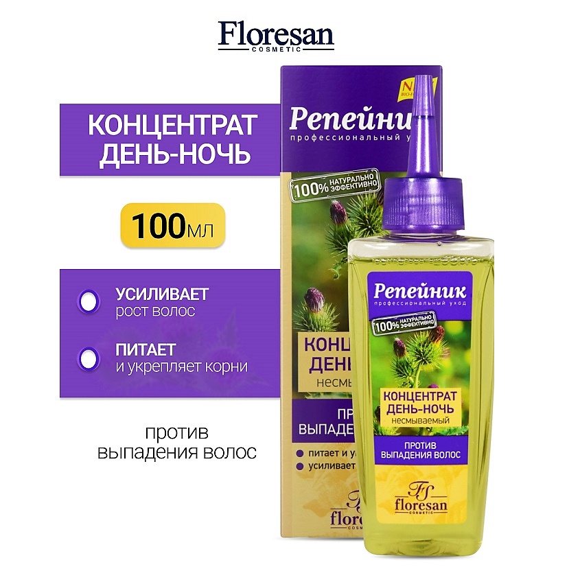 Изображение товара FLORESAN Концентрат день-ночь с экстрактом крапивы РЕПЕЙНИК, 100 мл