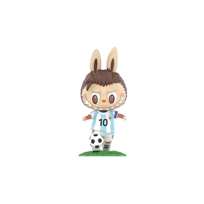 Изображение товара POP MART Игрушка-сюрприз LABUBU Argentina Leo Messi Dribble коллекционная мягкая игрушка