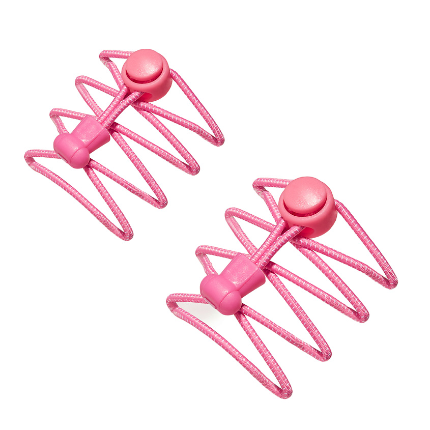 Изображение товара КРАСНАЯ ЖАРА Эластичные шнурки 100 см "Спортивный клуб", Розовый, белый