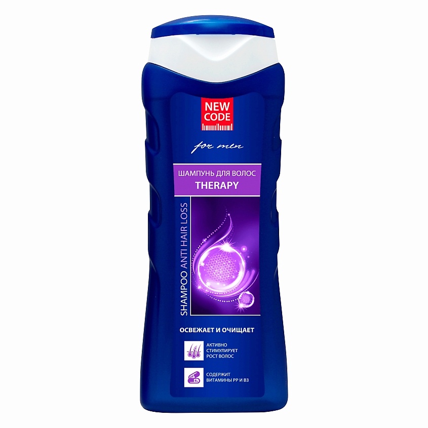 Изображение товара NEW CODE Шампунь мужской Therapy против выпадения волос, 250 мл