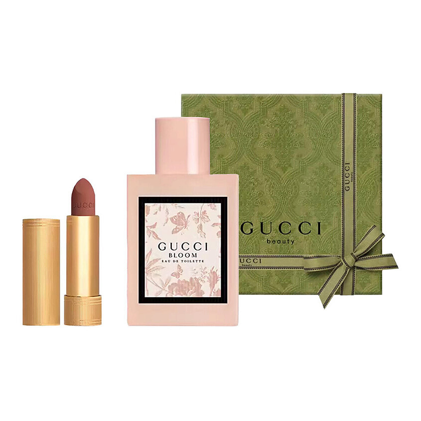 Изображение товара GUCCI Туалетная вода Bloom Eau de Toilette + Матовая помада Rouge à Lèvres Mat, 50 мл + 122 Eliza Ginger