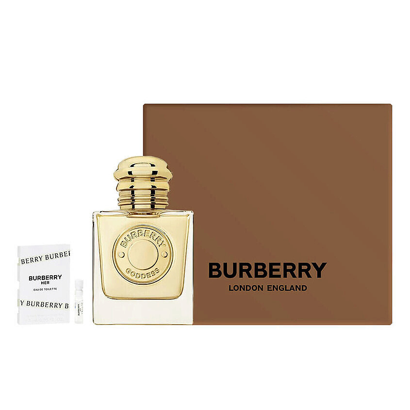 Изображение товара BURBERRY Набор: Парфюмерная вода Goddess + Туалетная вода Her + Подарочная коробка, 50 мл + 1,5 мл + 1 шт.