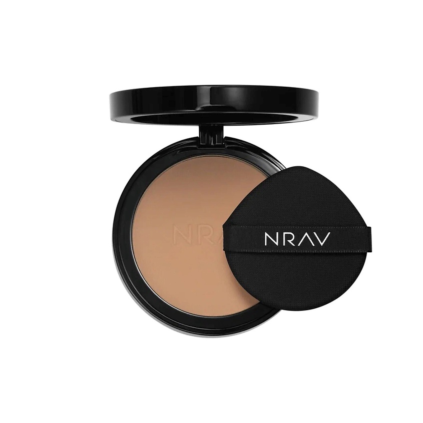 Изображение товара NRAV Преображающая пудра для лица, NRAV Преображающая пудра для лица, 05. Темно-бежевый, теплый подтон. Pressed powder skintune, 05. Ultra warm