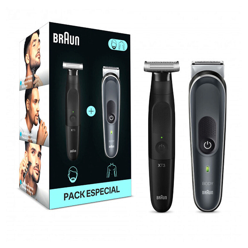 Изображение товара BRAUN Набор : Триммер для тела Series 5 BG5360 + Триммер для бороды XT3100, Цвет: черный