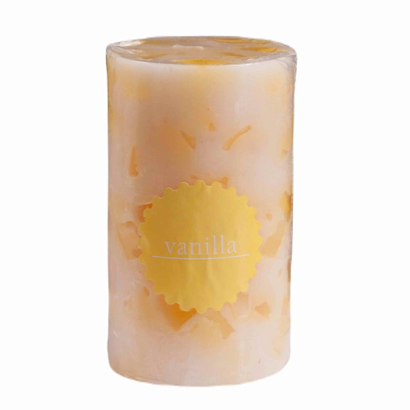 Изображение товара HOME INTERIORS Свеча ароматическая "Ваниль", цвет: Желтый, 1 шт.