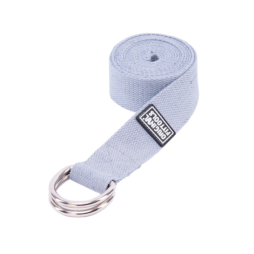 Изображение товара Ремешок для йоги 243 см ORIGNAL FITTOOLS Серый для растяжки и фитнеса