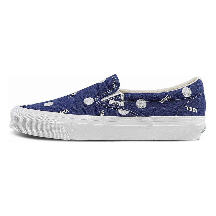 Изображение товара VANS Кроссовки Og Classic Slip on Lx Low Top Casual Skateboarding Shoes White Blue, цвет: Мультиколор, размер: 43