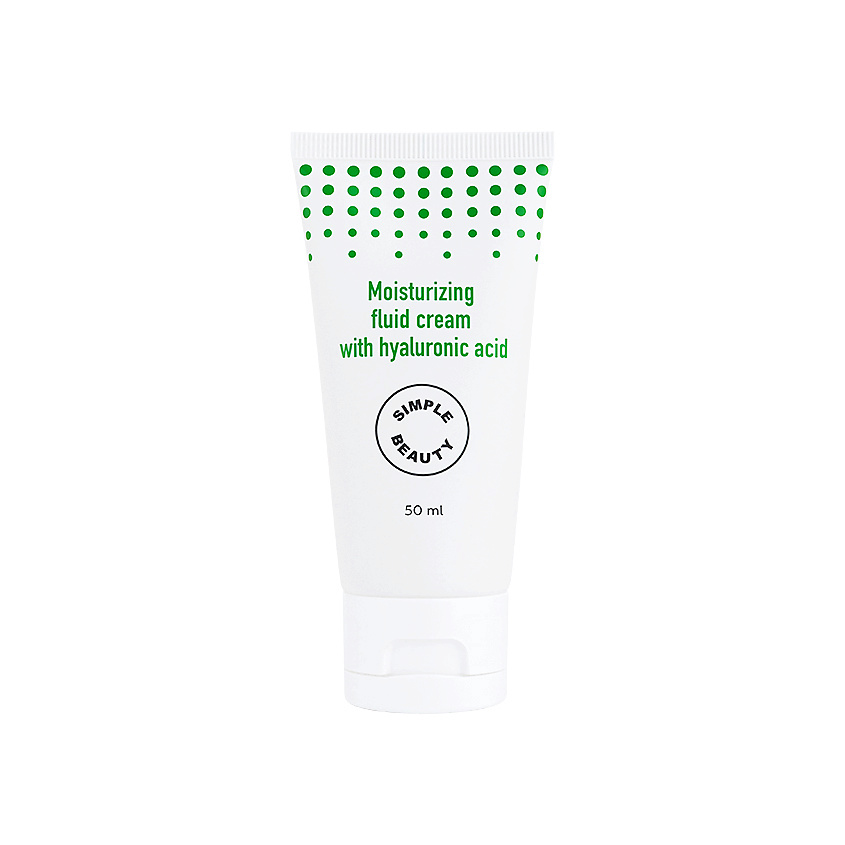 Изображение товара SIMPLE BEAUTY Увлажняющий крем-флюид для лица с гиалуроновой кислотой Moisturizing Fluid Cream, 50 мл