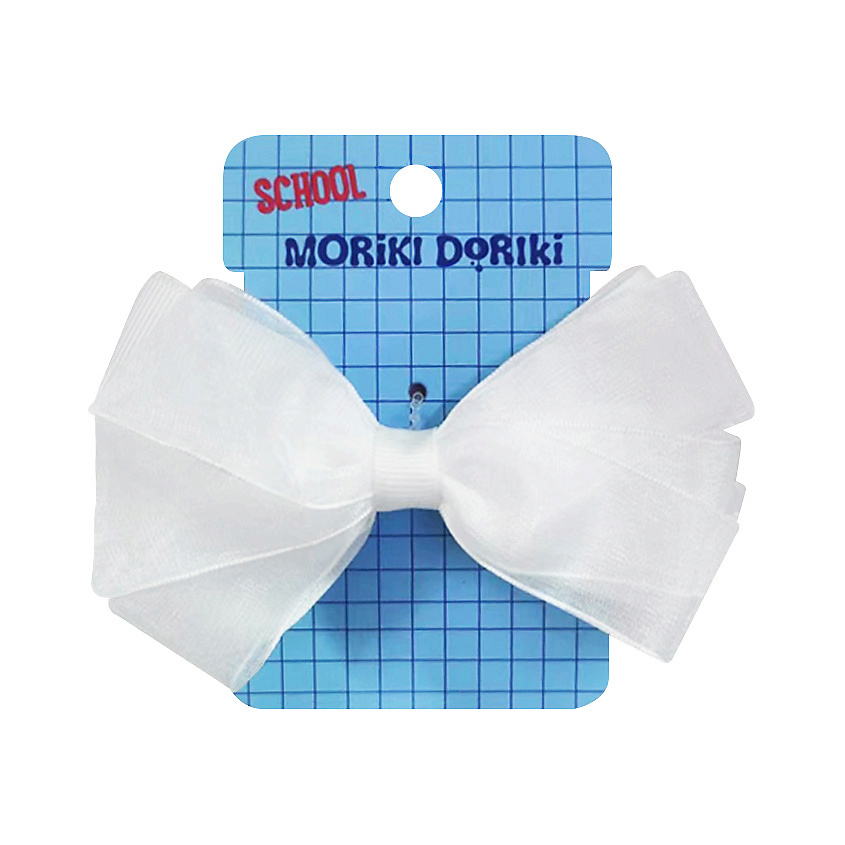 Изображение товара MORIKI DORIKI Белый бант на резинке SCHOOL Collection White bow elastic, 1 шт.