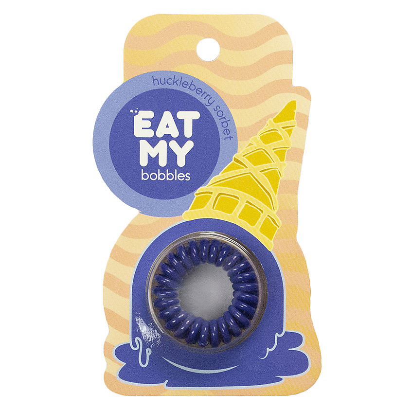 Изображение товара EAT MY Резинка для волос в цвете "Черничный сорбет" Huckleberry Sorbet, 3 шт.