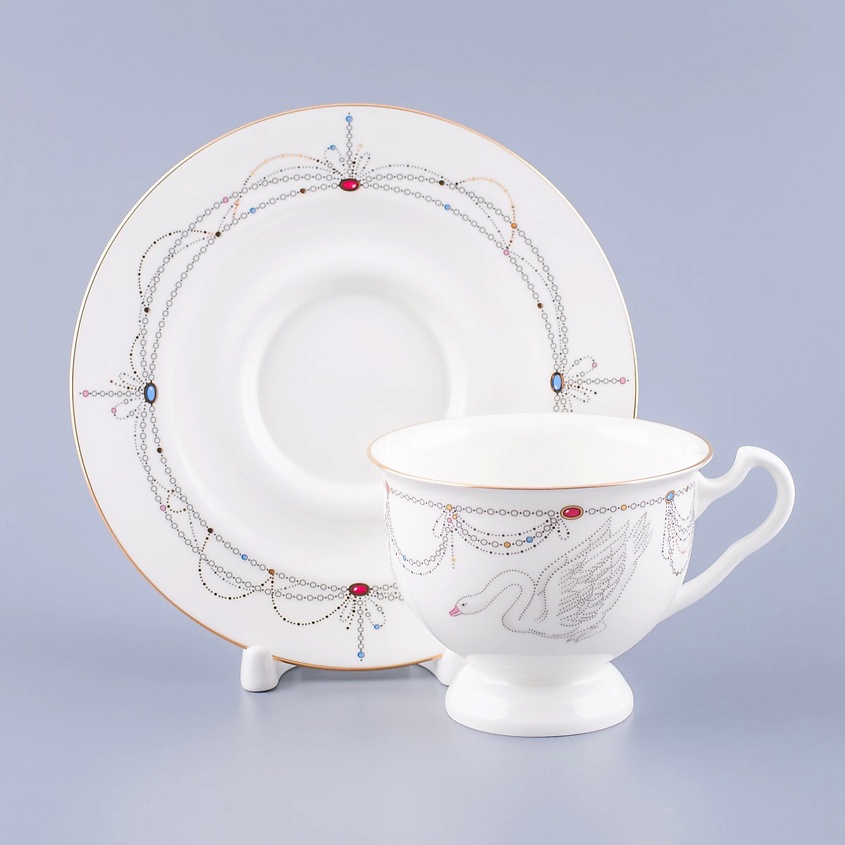 Изображение товара Чашка с блюдцем Волшебное лебединое озеро Императорский фарфоровый завод