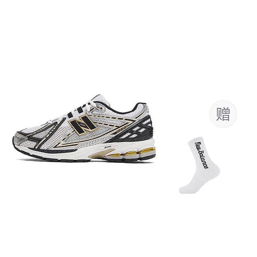 Изображение товара NEW BALANCE Кроссовки 1906R White Metallic Gold, цвет: Черный, размер: 37,5