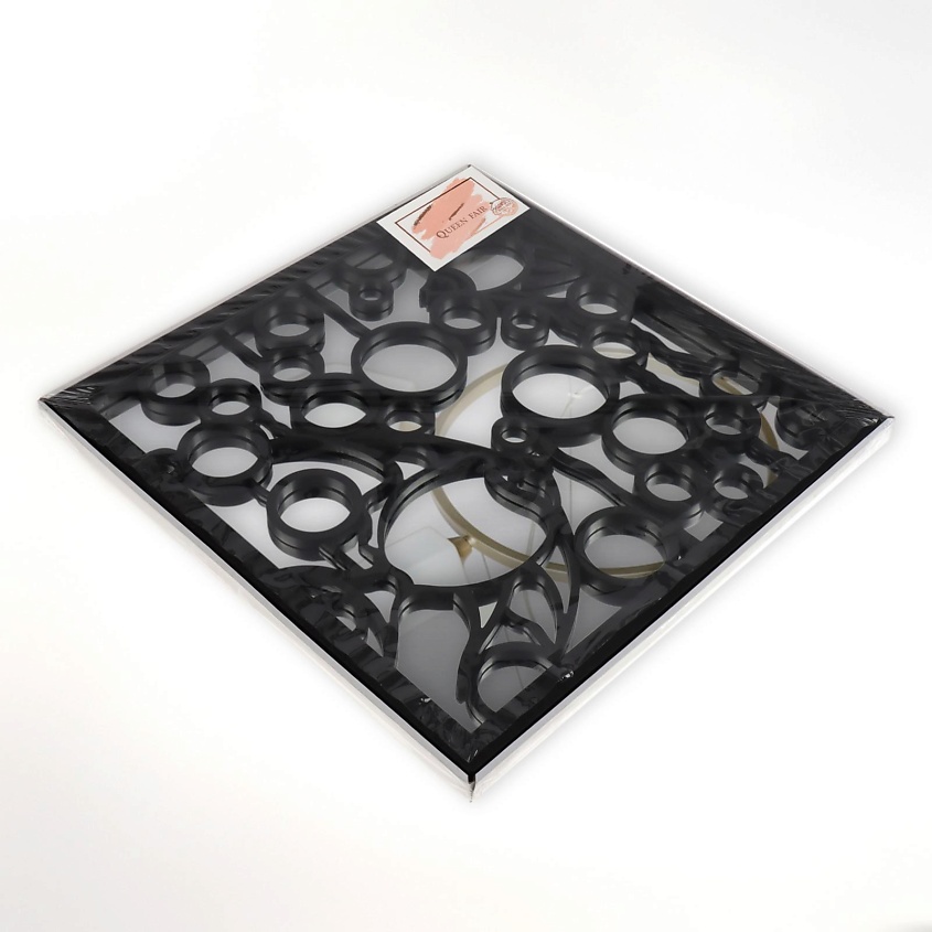 Изображение товара QUEEN FAIR Зеркало настенное «Рыбка», зеркальная поверхность 34,5 × 34,5 см, цвет чёрный