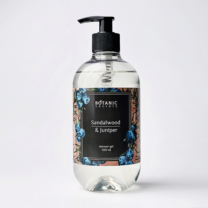 Изображение товара BOTANIC SECRETS Гель для душа Сандал и можжевельник, 500 мл