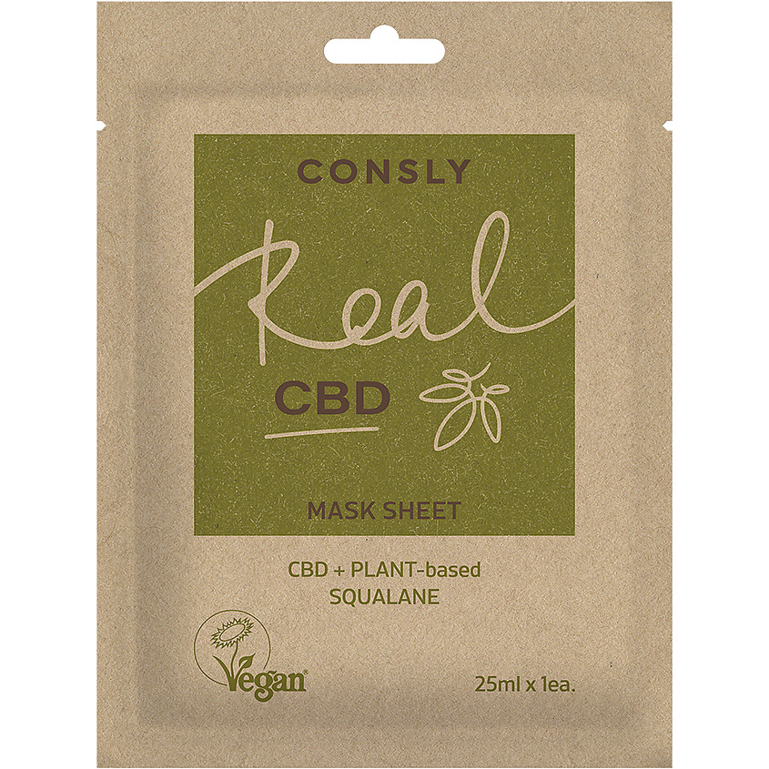 Изображение товара CONSLY Балансирующая тканевая маска для проблемной кожи с CBD 25 мл