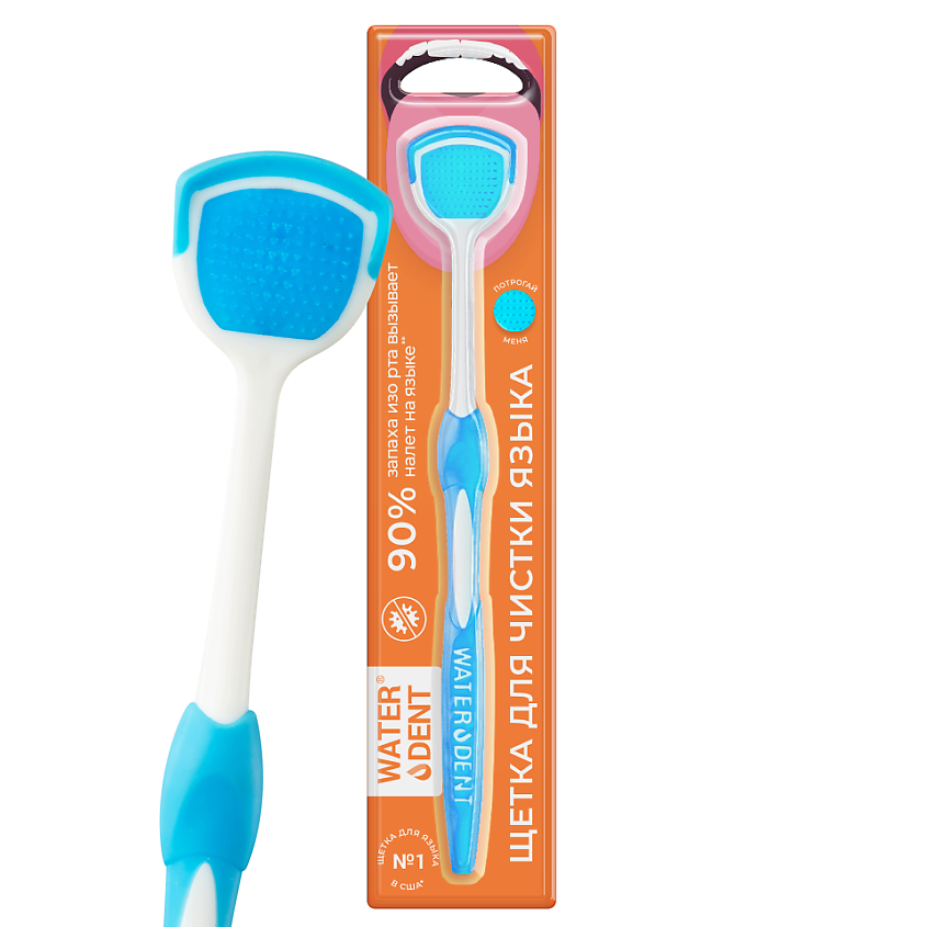 Изображение товара WATERDENT Щётка для чистки языка, 1 шт.