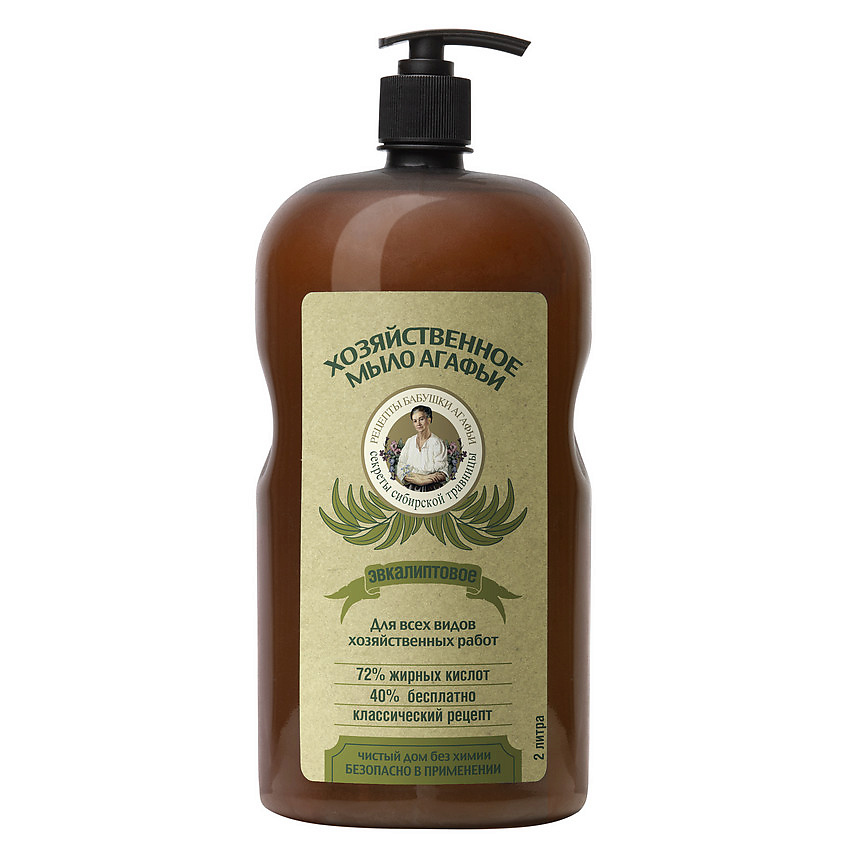Изображение товара Хозяйственное мыло бабушки Агафьи с эвкалиптовым маслом 2000 мл