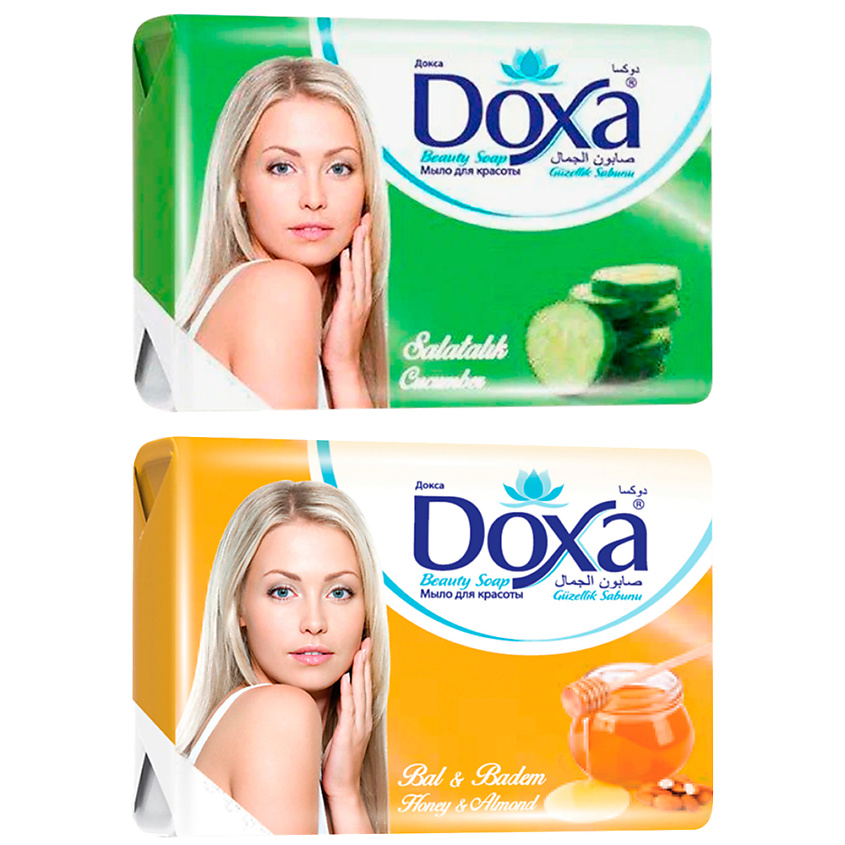 Изображение товара DOXA Мыло туалетное BEAUTY SOAP Мед, Огурец, 8х60г