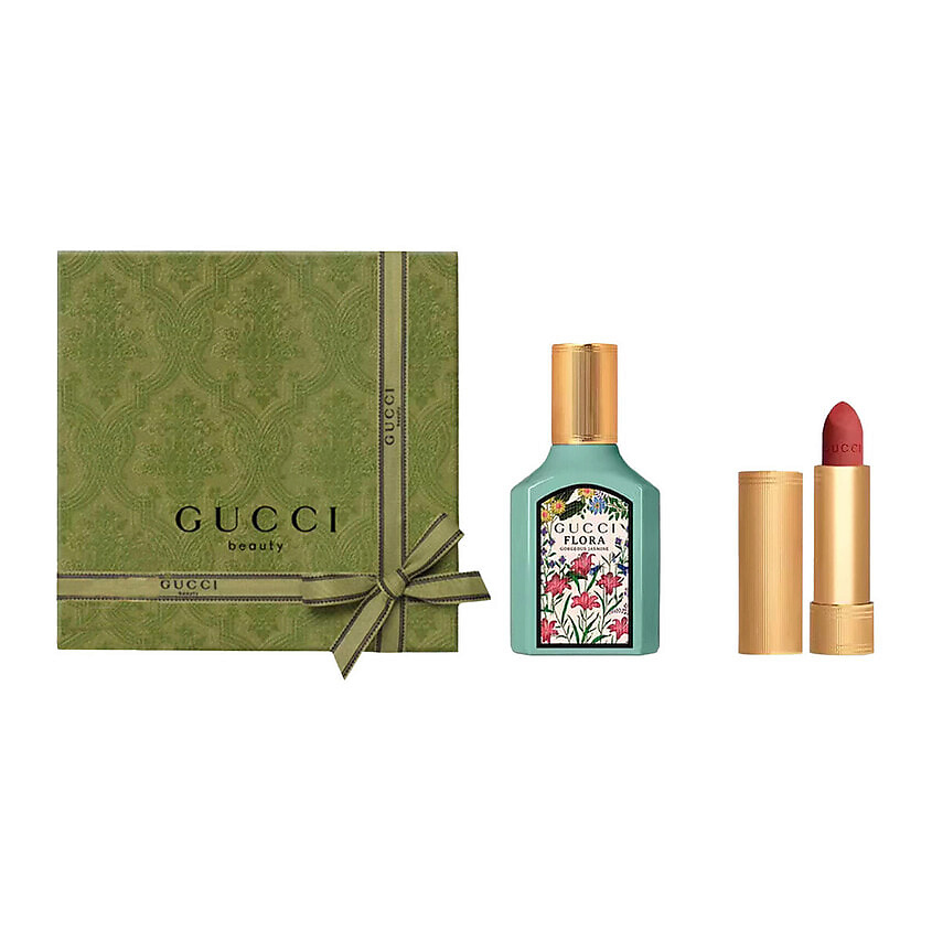 Изображение товара GUCCI Парфюмерная вода Flora Gorgeous Jasmine + Матовая губная помада, 30 мл + No.217
