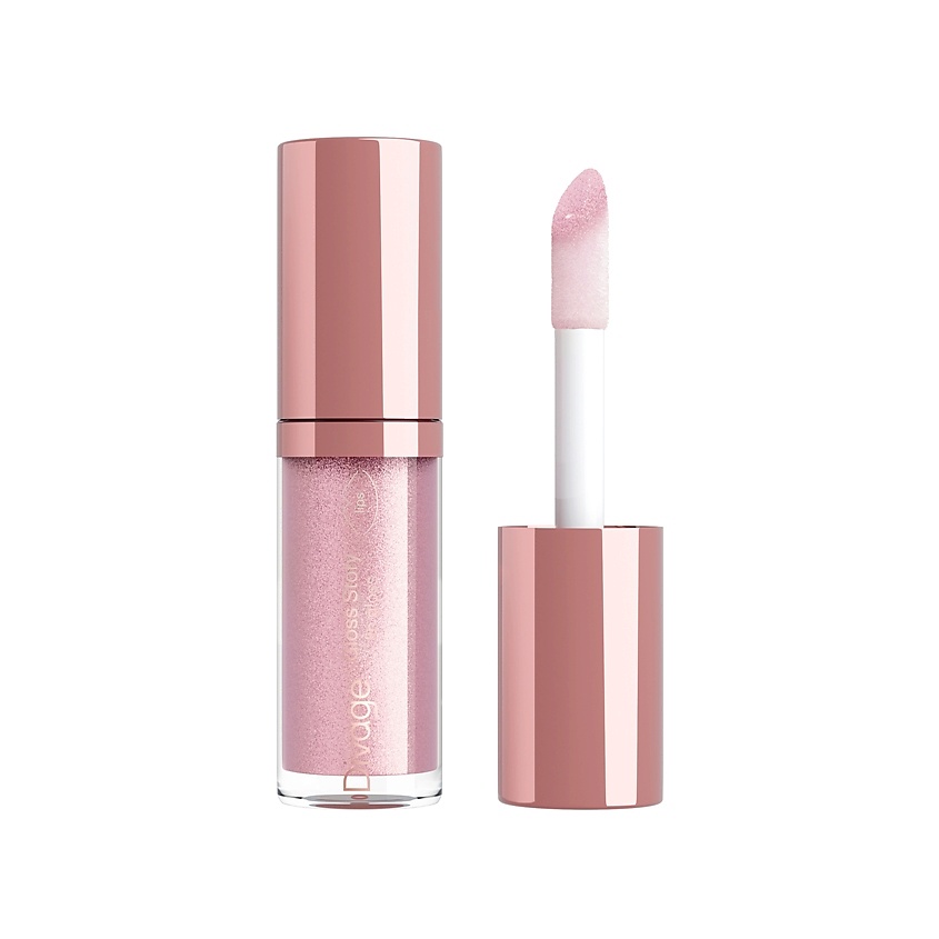 Изображение товара DIVAGE Блеск для губ Lip Gloss Gloss Story, № 05, prosecco прозрачный с шиммером, 4 мл