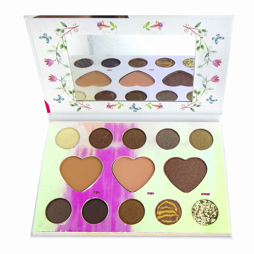 Изображение товара LUKKY Палетка теней 13 цветов, Choco Brownie